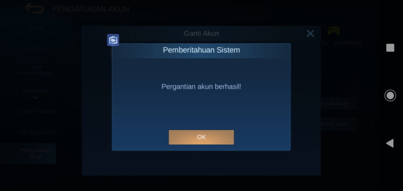 How to Change Mobile Legends Account 6