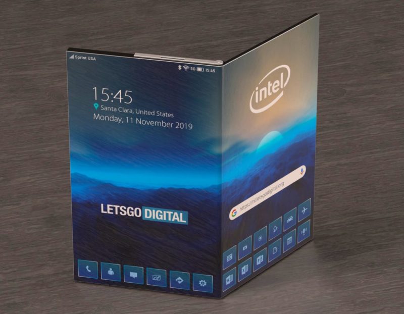 Smartphone Intel Fodable