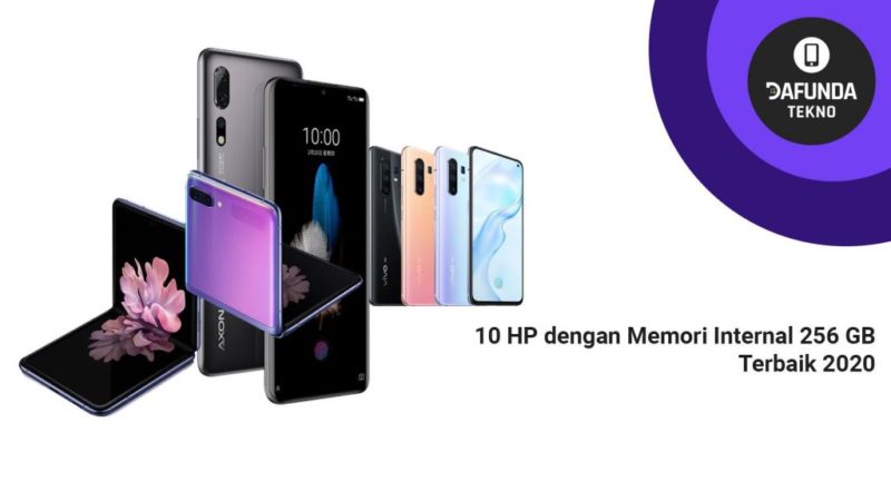 10 HP dengan Memori Internal 256 GB Terbaik 2020