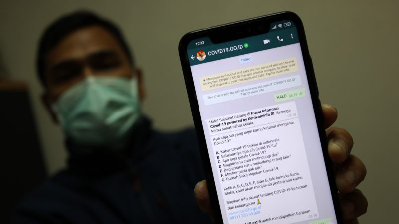 Cara Komunikasi Dengan Chatbot Whatsapp Covid 19 Pemerintah