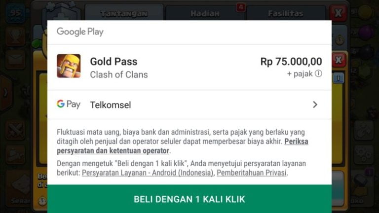 Cara Menambahkan Pembayaran Telkomsel Di Google Playstore