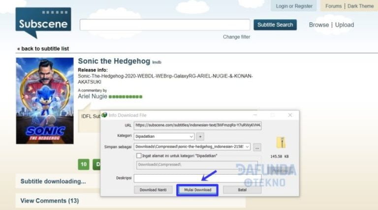 Cara Download Subtitle Bahasa Indonesia di Situs Subscene.com 12 Cara Download Subtitle Bahasa Indonesia di Situs Subscene.com