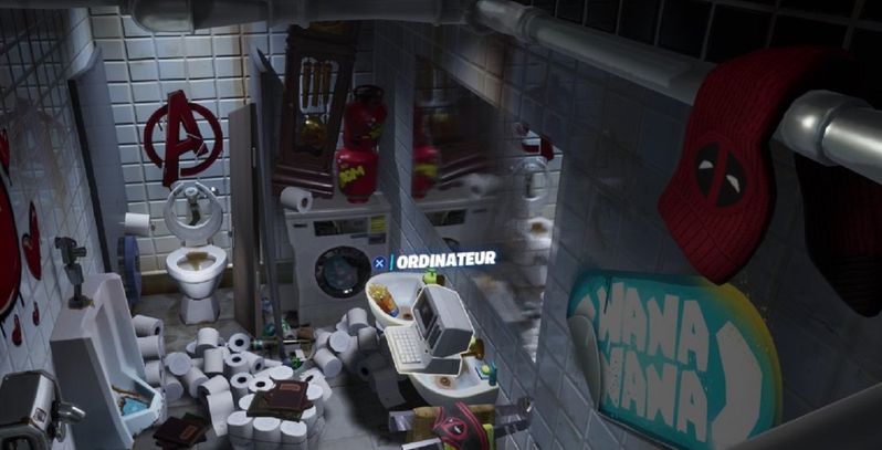 Lokasi Ruangan Deadpool Fortnite
