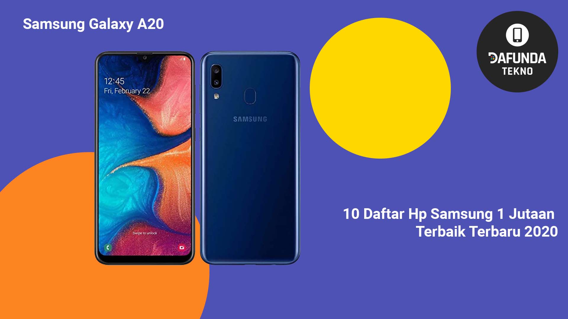 Hp Samsung 1 Jutaan Terbaik Samsung Galaxy A20