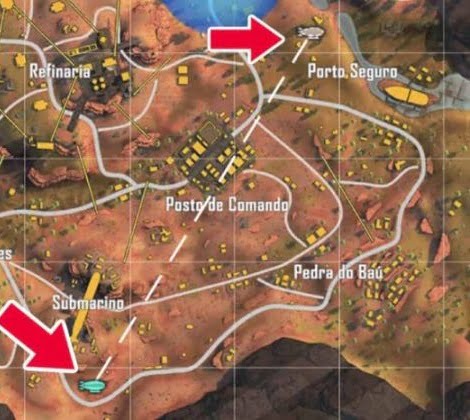 Airdrop Free Fire Map