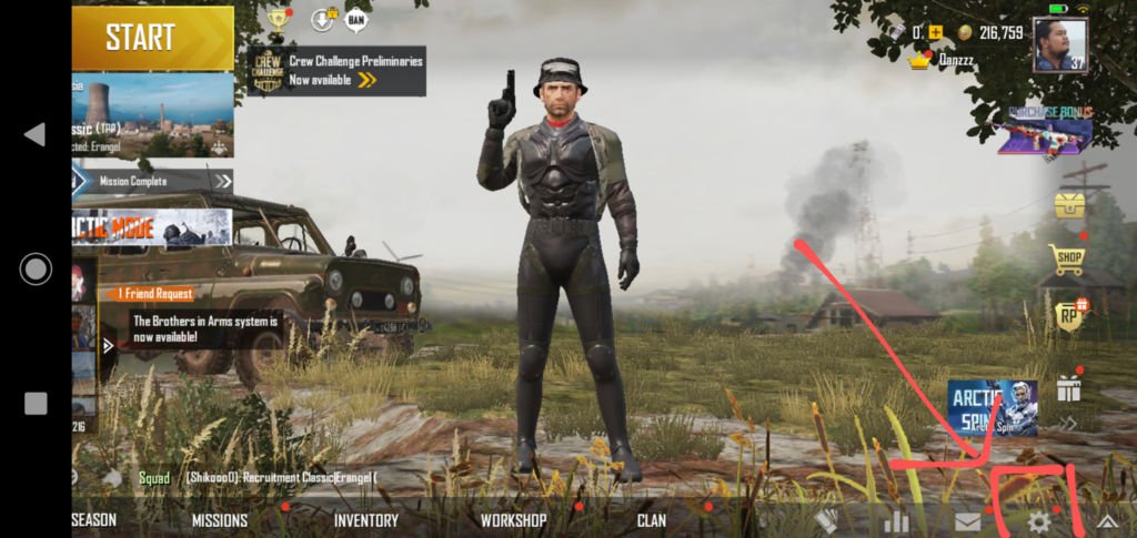 Buka Setting Pubgm