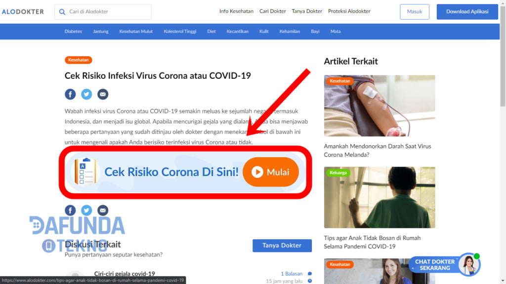 Cara Cek Virus Corona