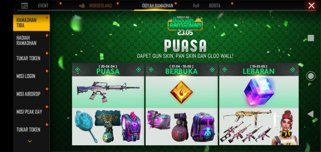 Cara Mendapatkan Kurma Event Boyaah Ramadhan di Free Fire / FF 1 Cara Mendapatkan Kurma Free Fire Ff