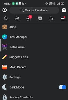 Cara Mengaktifkan Dark Mode Di Facebook Lite (2)