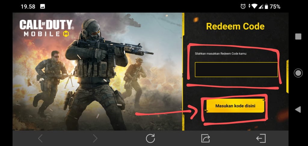 Cara Redeem Kode Call Of Duty Cod Mobile