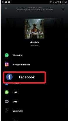 Cara Share Lagu Spotify Ke Facebook (2)