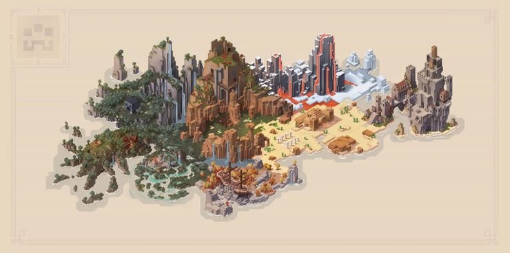 Minecraft Dungeons World Map