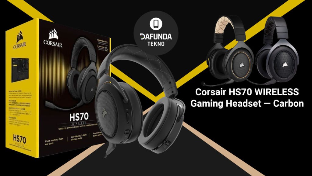 Corsair Hs70 Wireless Gaming Headset — Carbon