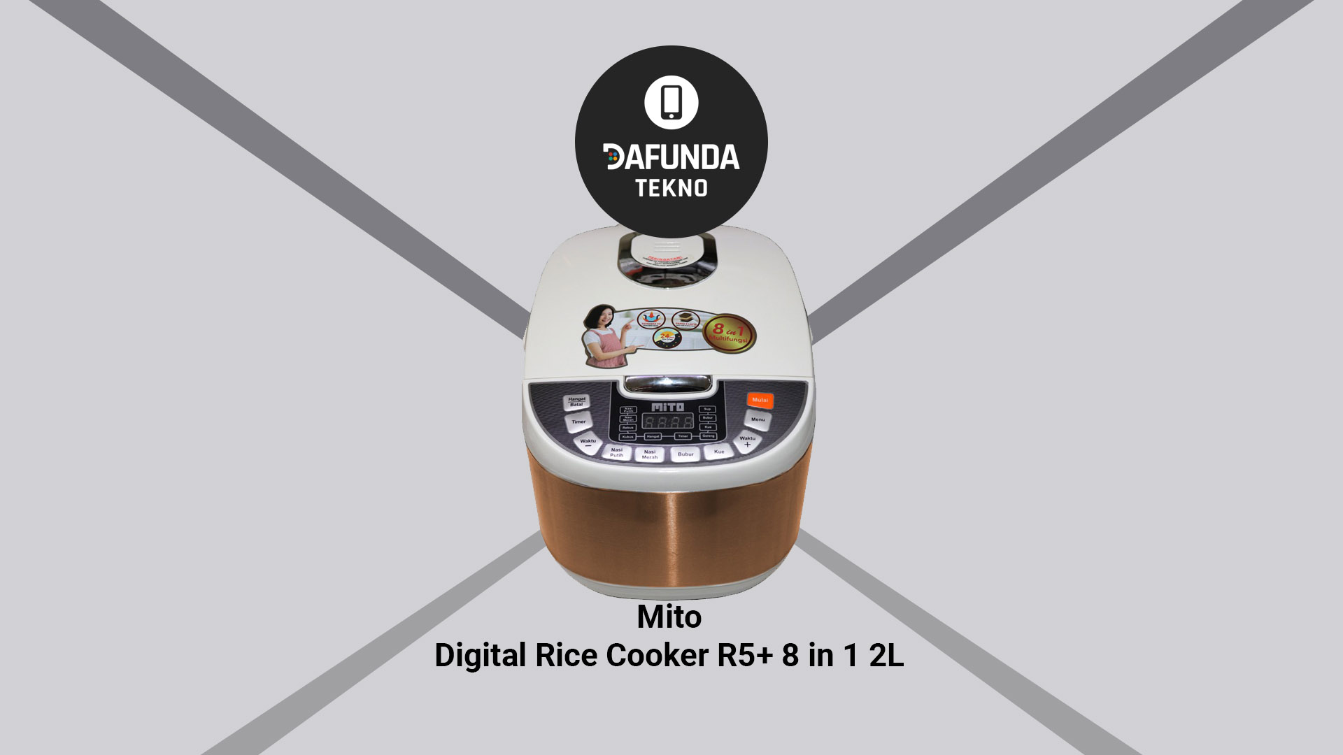 rice cooker terbaik Mito Digital Rice Cooker R5 8 In 1 2l