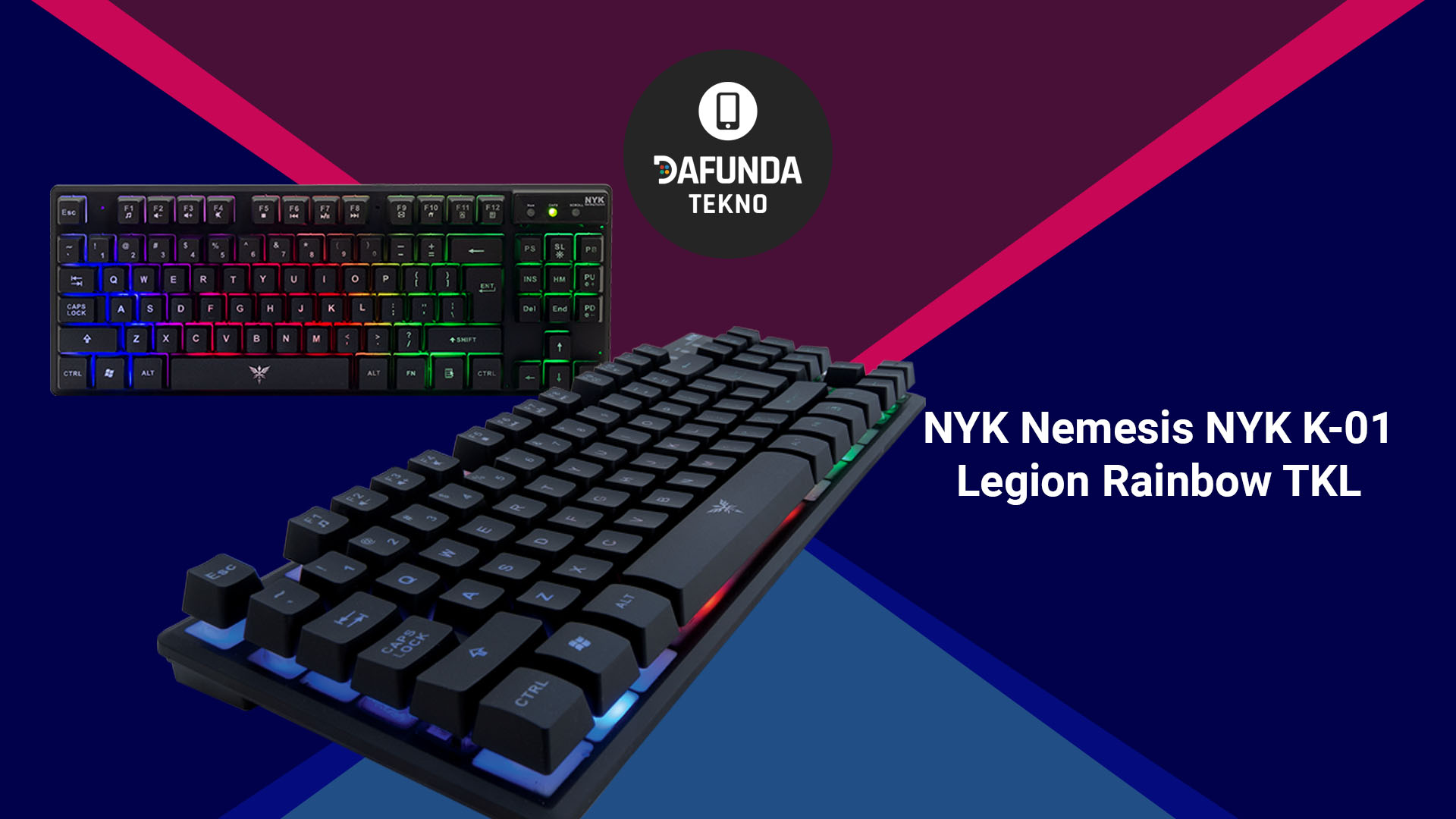 keyboard gaming terbaik Nyk Nemesis Nyk K 01 Legion Rainbow Tkl Gaming Keyboard Tkl K 01
