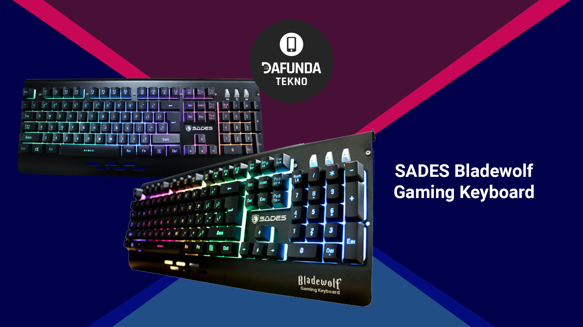 keyboard gaming terbaik Sades Bladewolf Gaming Keyboard