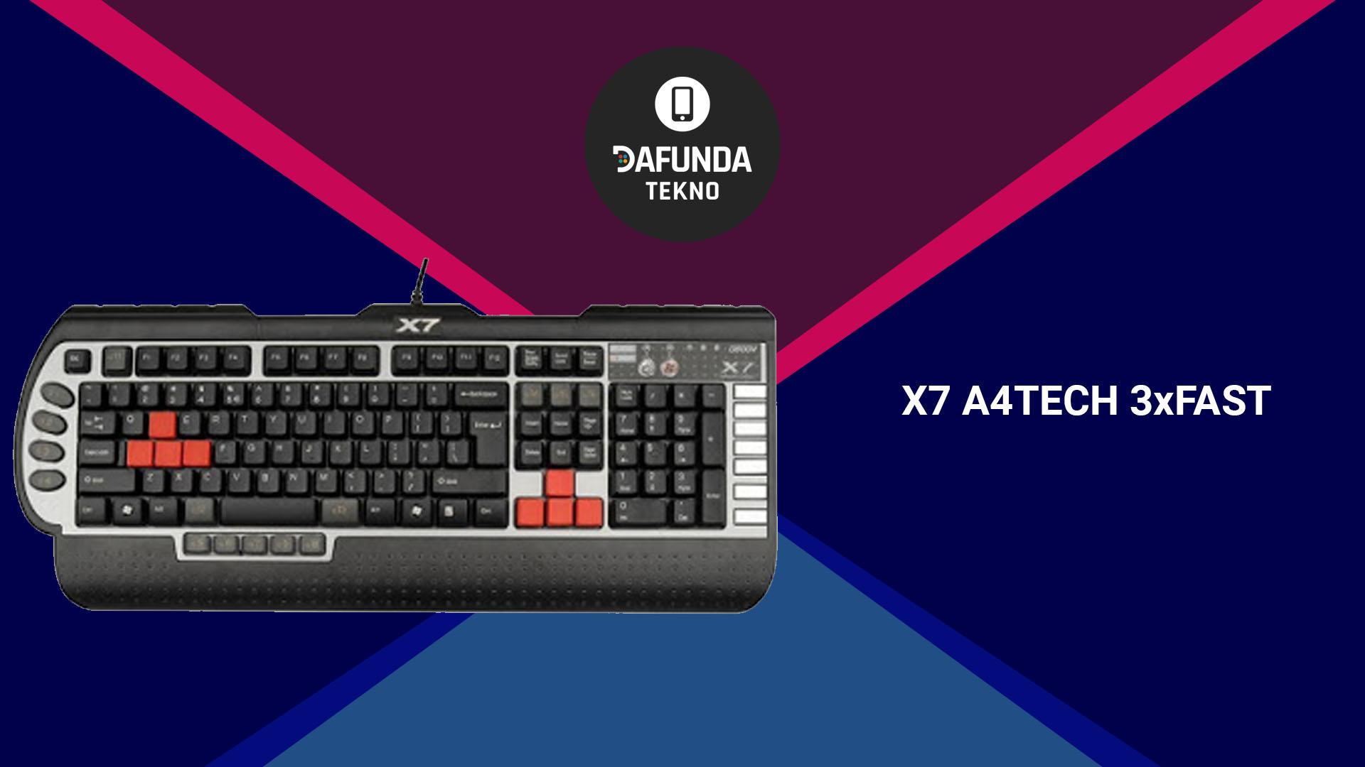 keyboard gaming terbaik X7 A4tech 3xfast