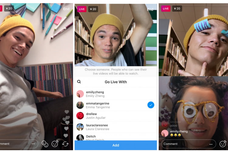 Fitur Go Live With A Friend Instagram