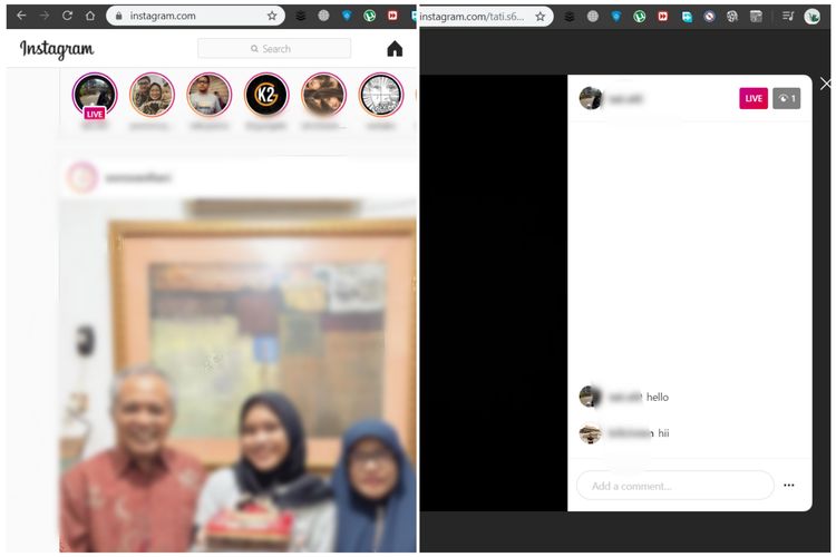 Fitur Live Instagram Di Pc Atau Laptop