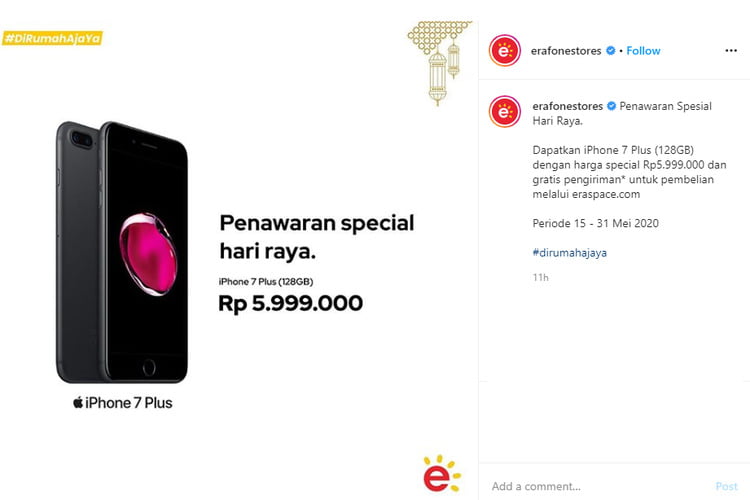 Screesnhot Harga Iphone 7 Plus Terbaru