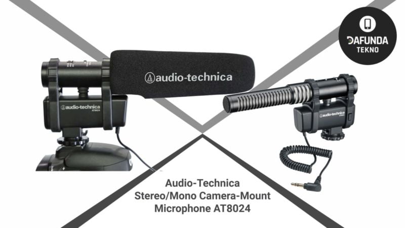 Audio Technica Stereo Mono Camera Mount Microphone At8024