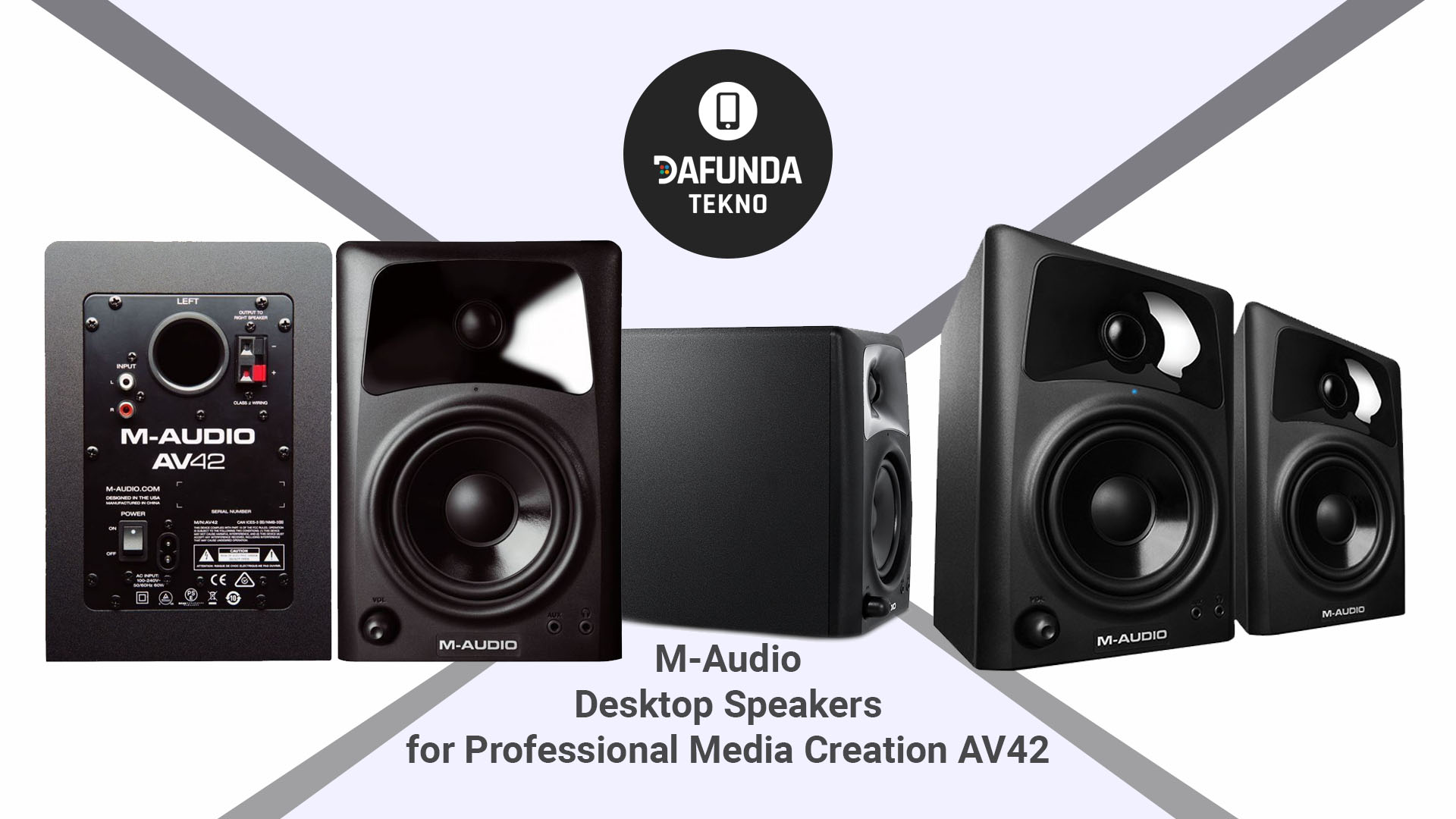 M Audio Desktop Speakers For Professional Media Creation Av42