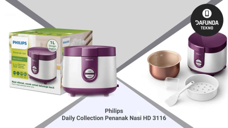Rice Cooker Mini Terbaik Philips Daily Collection Penanak Nasi Hd 3116
