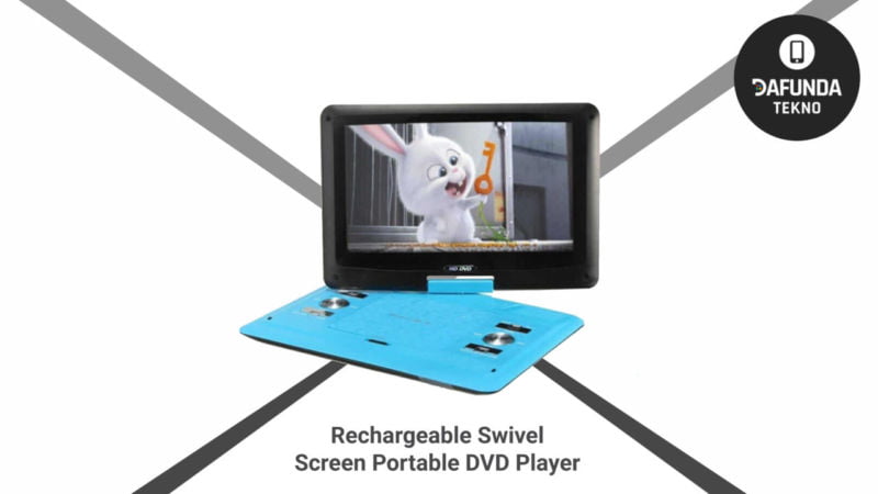 Rechargeable Swivel Screen Portable Dvd Player