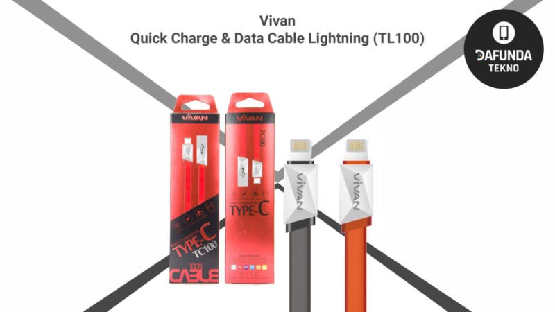 Kabel Data Terbaik Vivan Quick Charge & Data Cable Lightning (tl100)