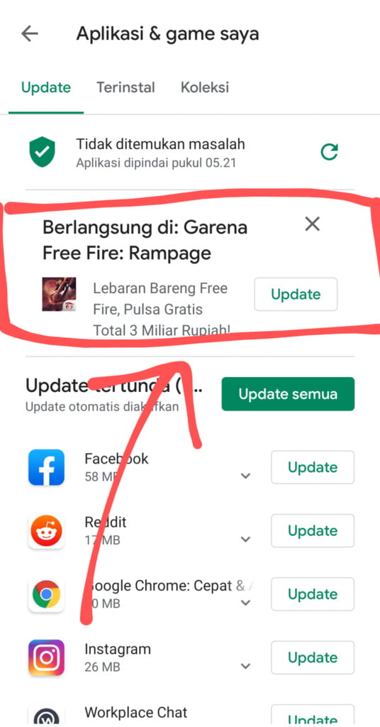 Download Update Free Fire Rampage