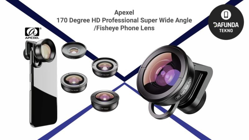 Apexel 170 Degree Hd Professional Super Wide Angle Fisheye Phone Lens