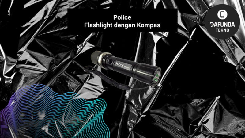 Police Flashlight Dengan Kompas
