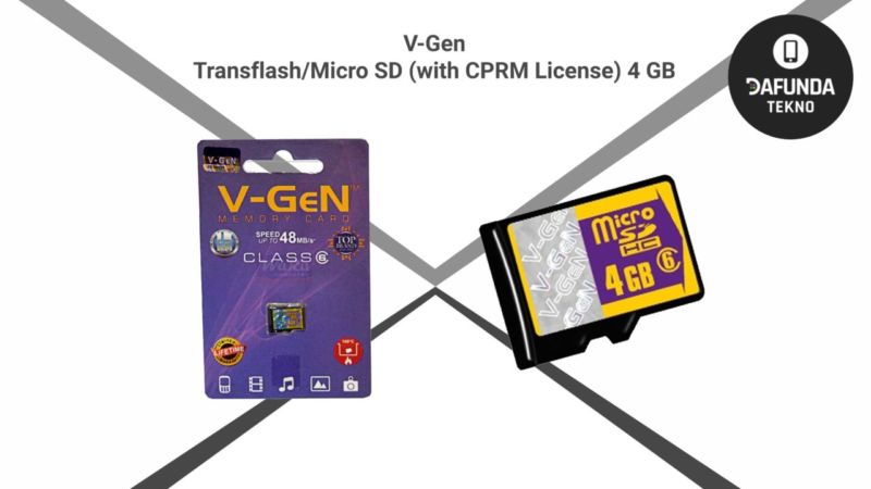 V Gen Transflash Micro Sd (with Cprm License) 4 Gb