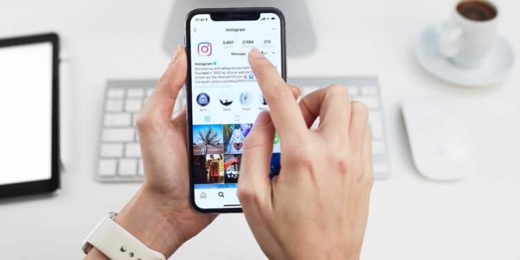Instagram Application On Apple Iphone X