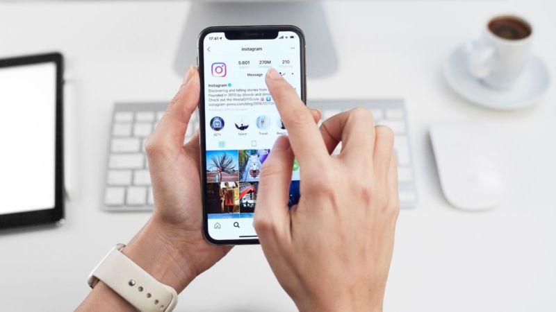 Instagram Application On Apple Iphone X