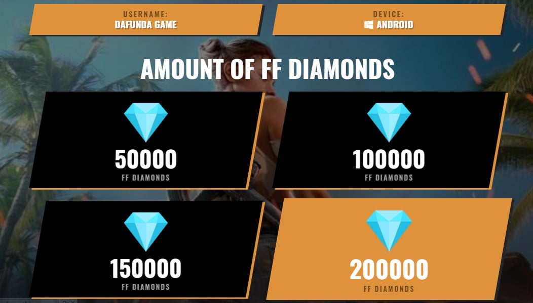 Freefiregenerator Pilih Diamond