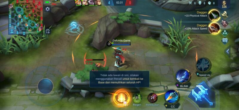 Tampilan Mode HFR Mobile Legends