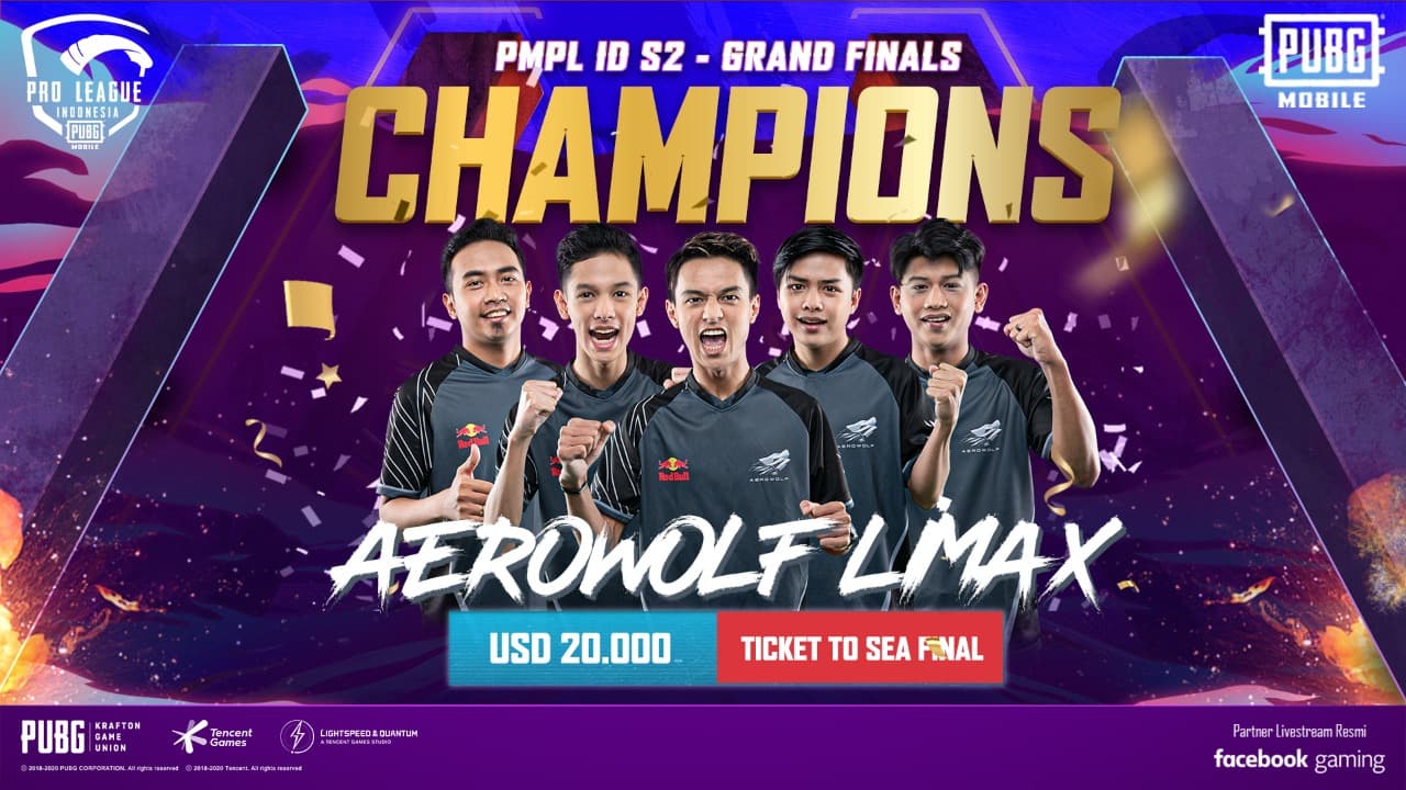 PMPL ID Season 2 Berakhir Aerowolf Limax Jadi Juara Dafunda