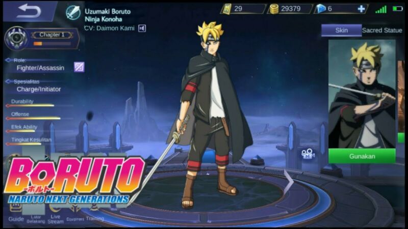 Kemunculan Skin Boruto Di Mobile Legends