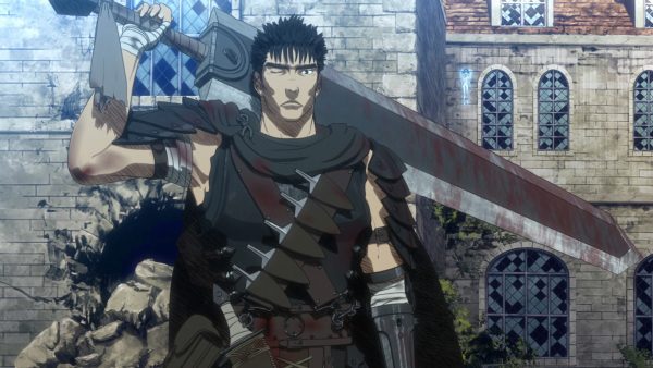 one handed anime character Guts