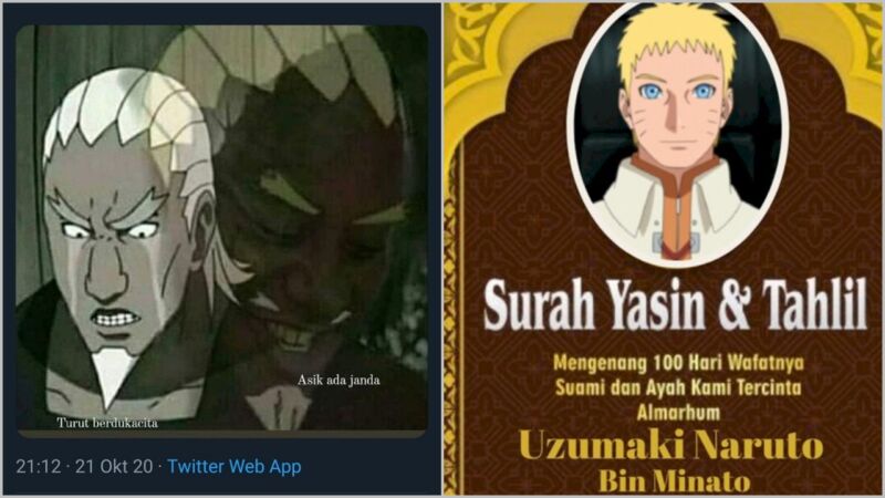 Meme Lucu Tentang Naruto Mati