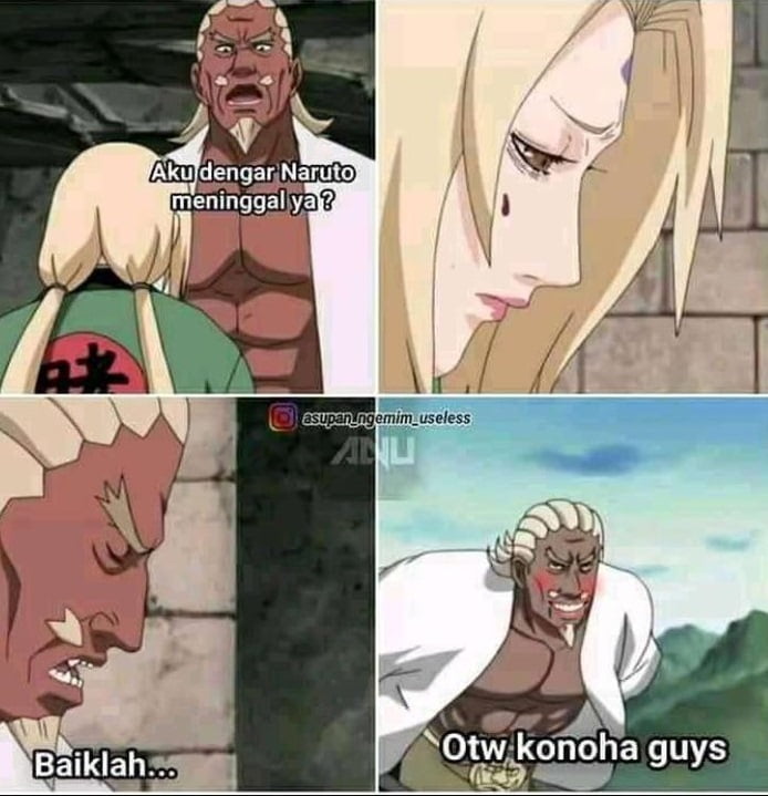 Meme Naruto mati Otw Konoha Bos