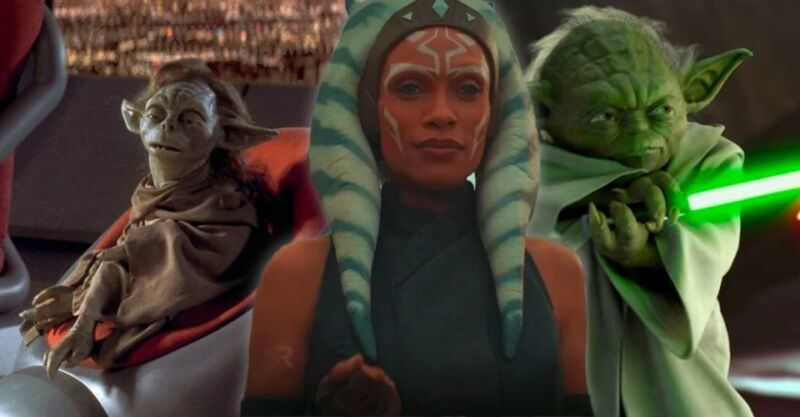 Ahsoka Tano Yoda Yaddle The Mandalorian