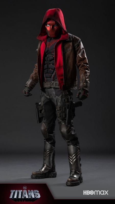 Curran Walters In Red Hood Costume For Titans Season 3