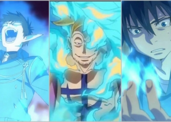 Karakter Anime Kekuatan Api Biru