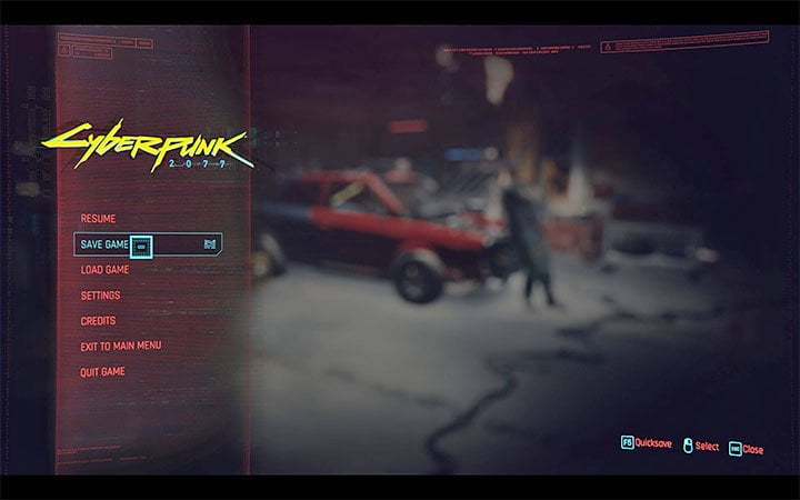 panduan cyberpunk 2077 untuk pemula- Pastikan Selalu Melakukan Manual Save