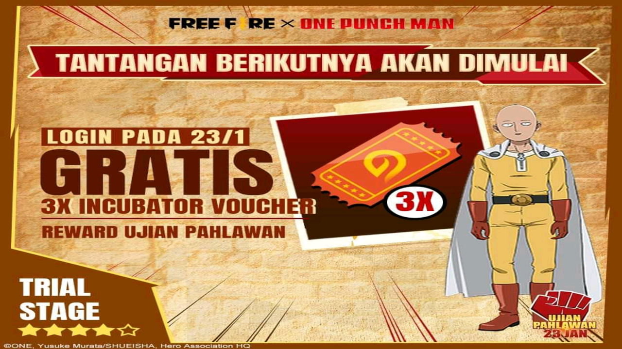 Ticket Incubator Free Fire