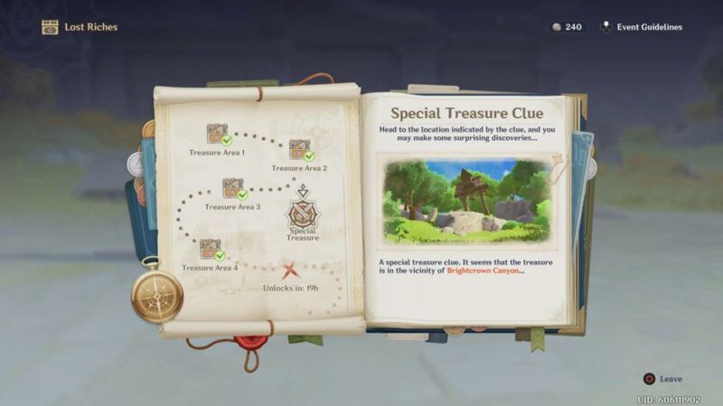 Special Treasure Clue