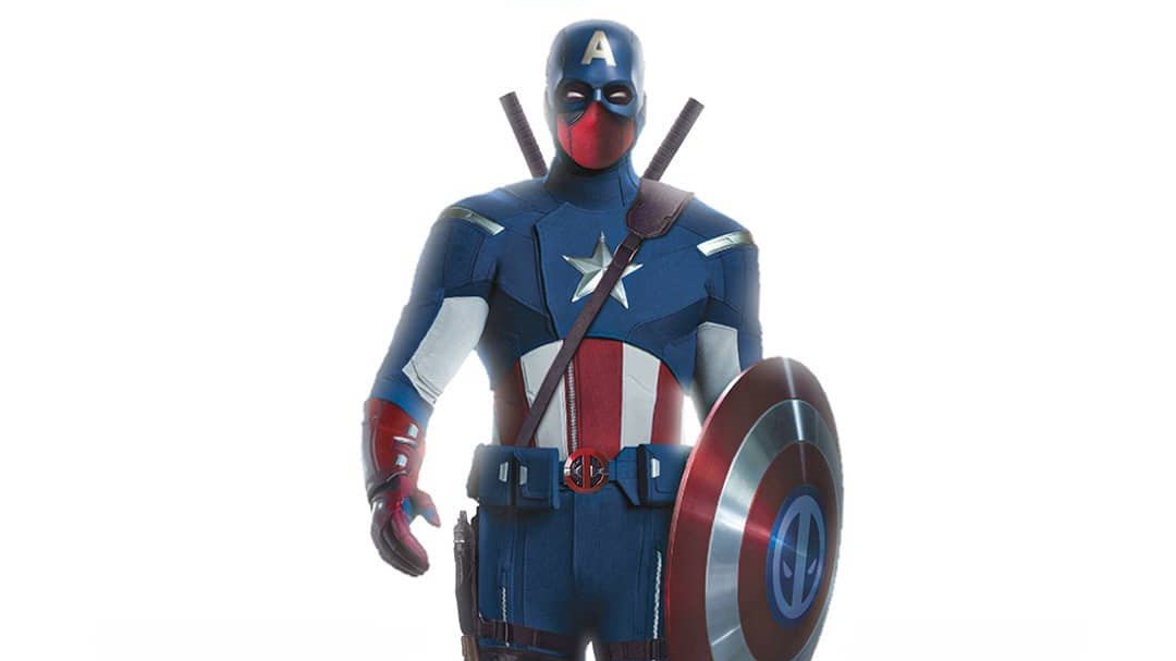 Wade Wilson Jadi Captain America Dalam Fan Poster Deadpool 3