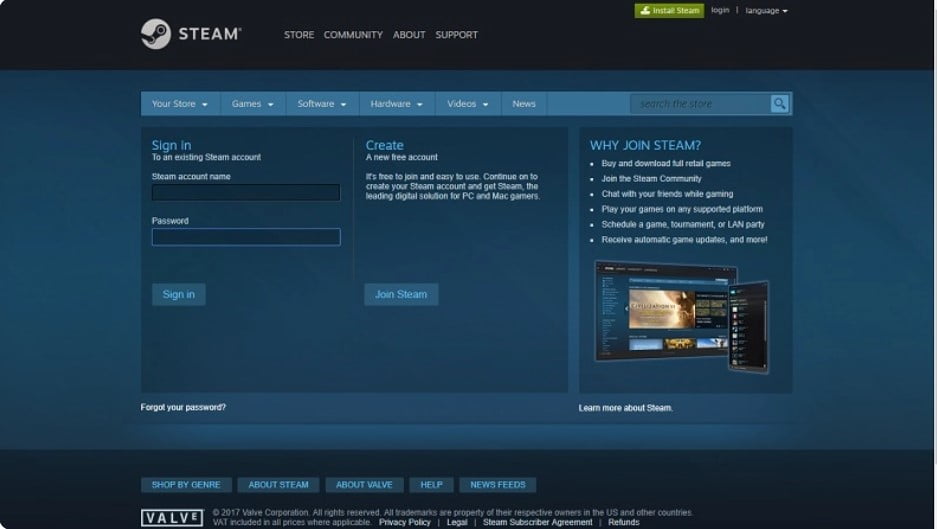 Buka Laman Steam